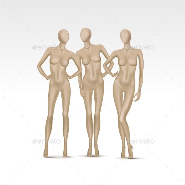 GraphicRiver Set of Isolated Female Mannequins 10094482 GraphicRiver Set of Isolated Female Mannequins 10094482
