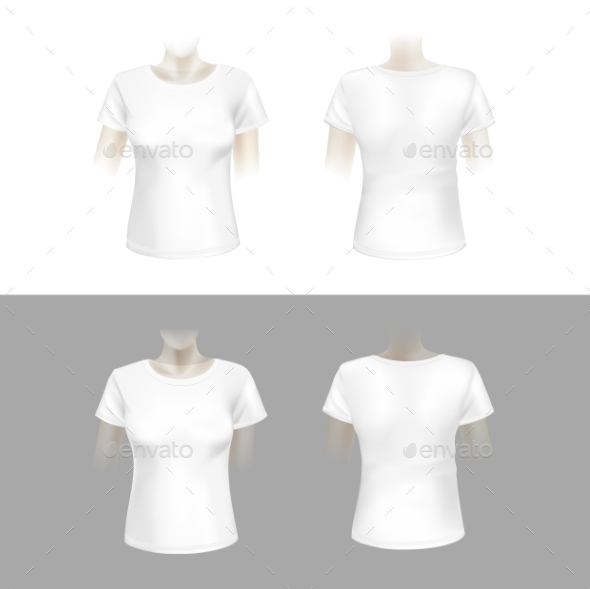 GraphicRiver White Womens T-Shirt 10094510 GraphicRiver White Womens T-Shirt 10094510