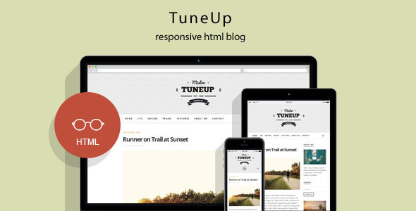 tuneup - responsive html5 blog template 