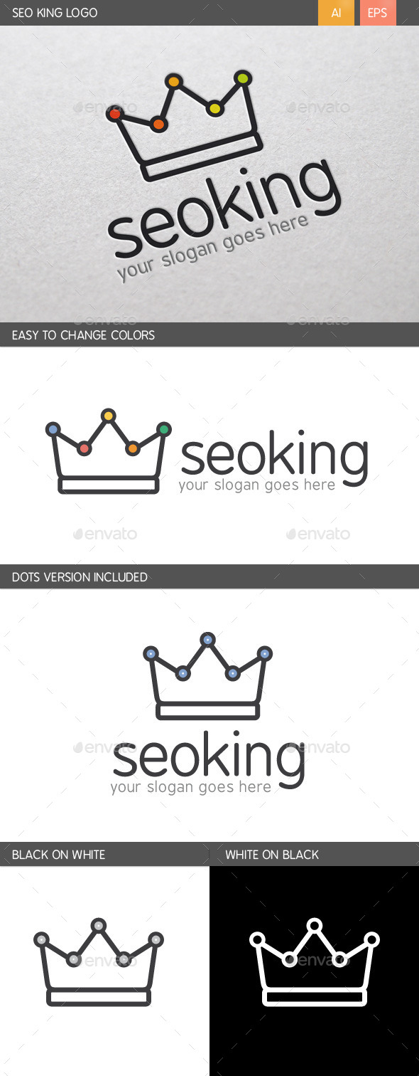 SEO King Logo (Crests)