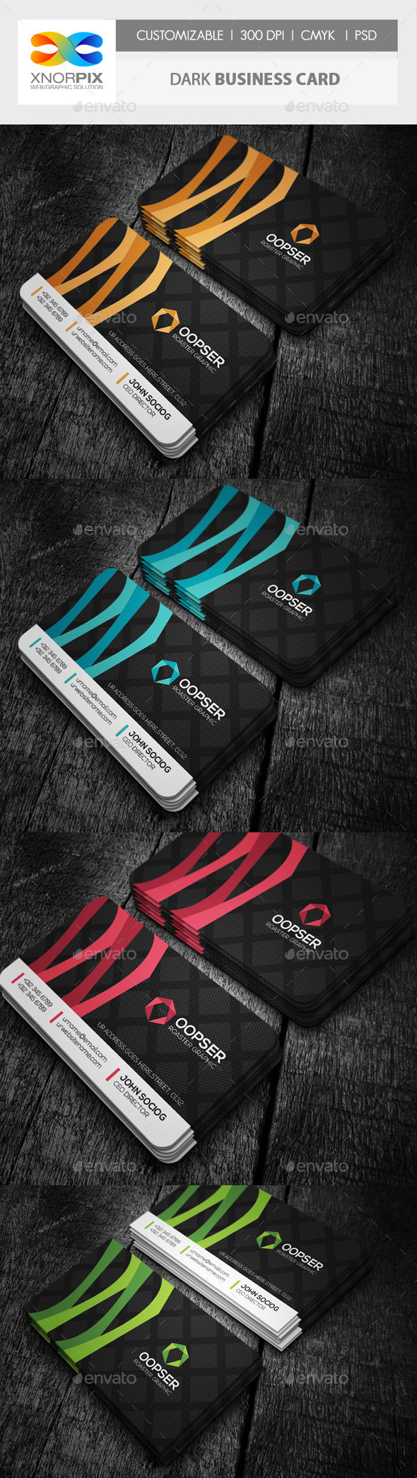GraphicRiver Dark Business Card 10097162 GraphicRiver Dark Business Card 10097162