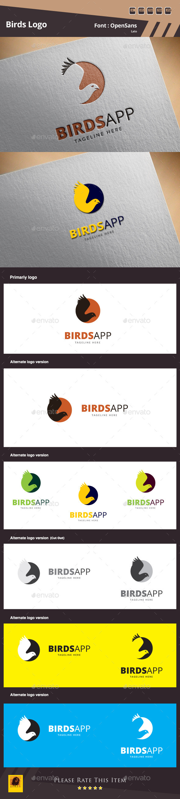 Birds Logo Template (Animals)