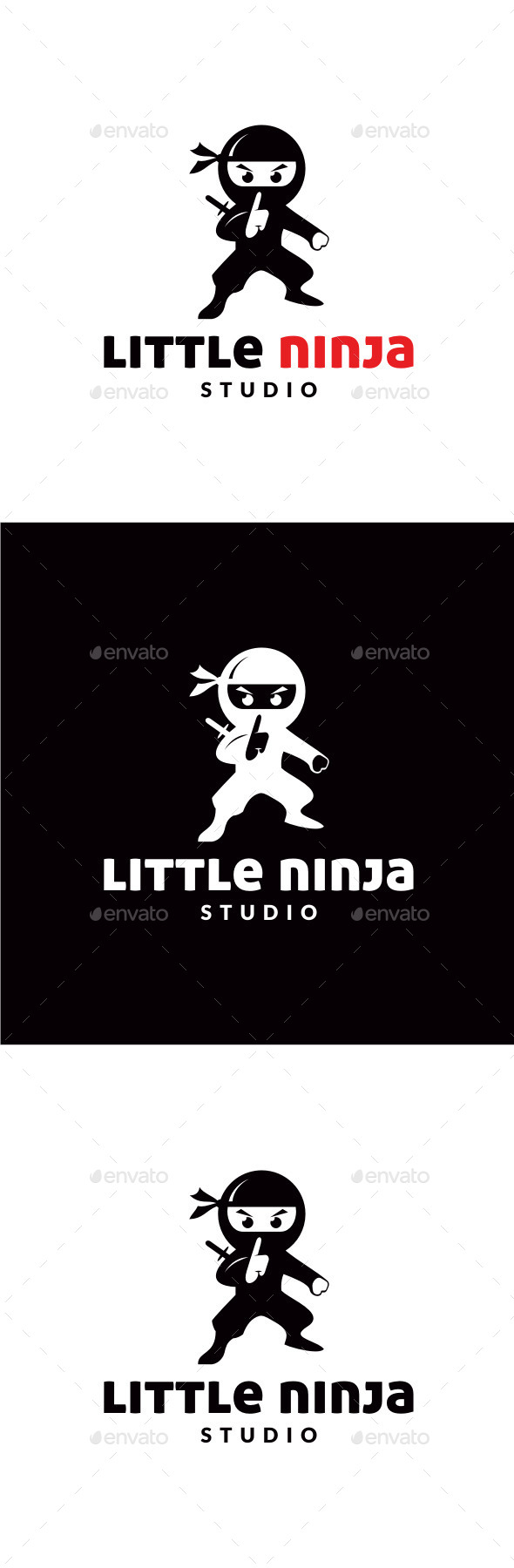 Little Ninja Logo (Humans)