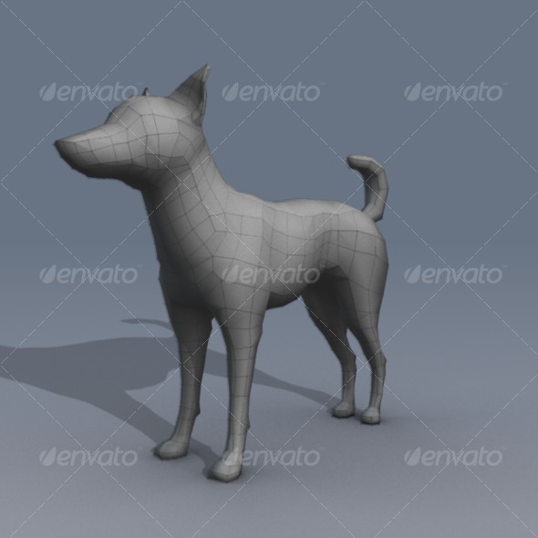 Lowpoly Dog Basemesh Lowpoly Dog Basemesh