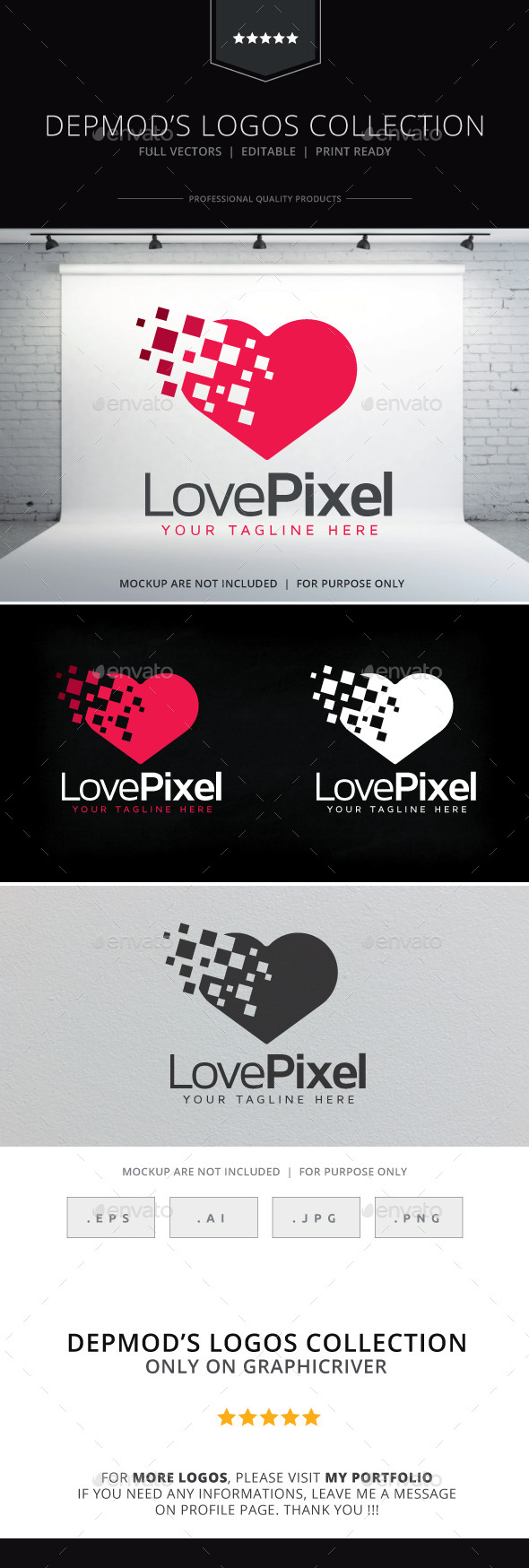 Love Pixel Logo (Symbols)