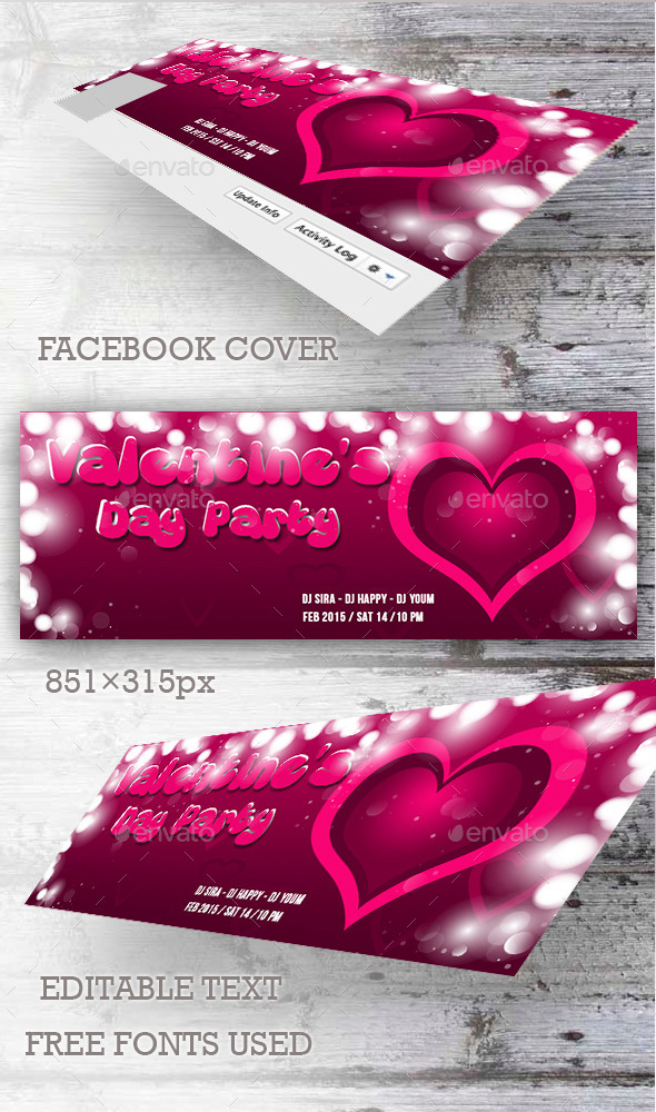GraphicRiver Valentine s Day Party Facebook Cover 10099319 GraphicRiver Valentine s Day Party Facebook Cover 10099319
