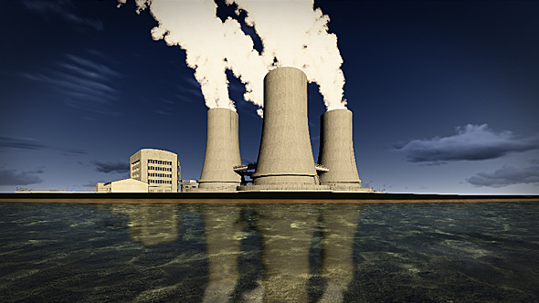 VideoHive Nuclear Power Plant On The Coast 10099416 VideoHive Nuclear Power Plant On The Coast 10099416