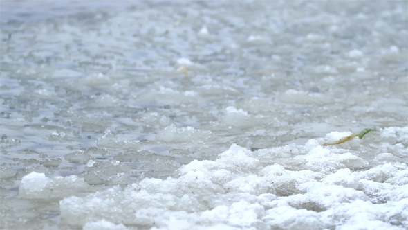 Water with Ice in Winter Water with Ice in Winter