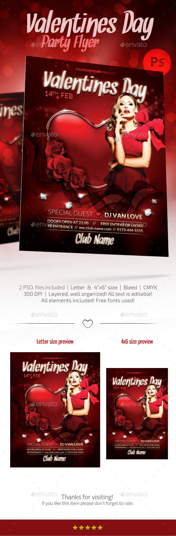 GraphicRiver Valentine's Day Party Flyer 10100327 GraphicRiver Valentine's Day Party Flyer 10100327