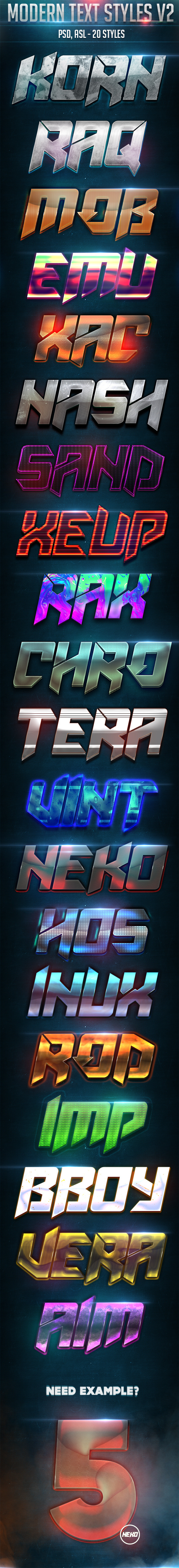 GraphicRiver Modern Text Styles V2 10100434 GraphicRiver Modern Text Styles V2 10100434