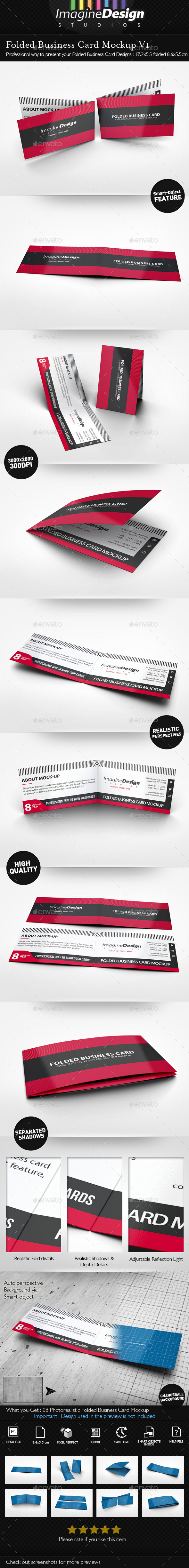 GraphicRiver Folded Business Card Mockup V1 10100743 GraphicRiver Folded Business Card Mockup V1 10100743