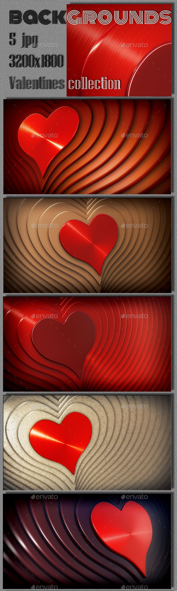GraphicRiver Valentine Abstract Collection 10101300 GraphicRiver Valentine Abstract Collection 10101300