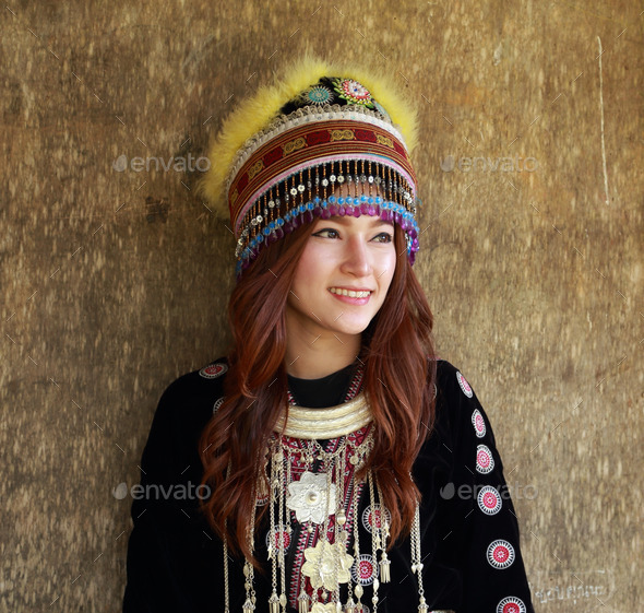 Traditionally dressed Mhong hill tribe woman (Misc) Photo Download