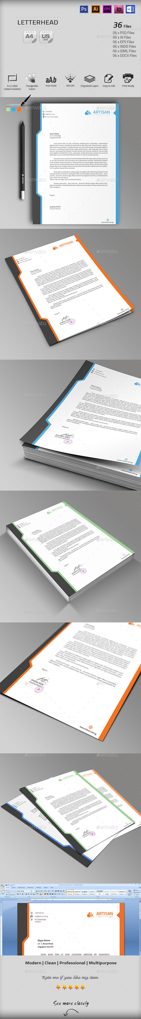 GraphicRiver Letterhead 10103265 GraphicRiver Letterhead 10103265