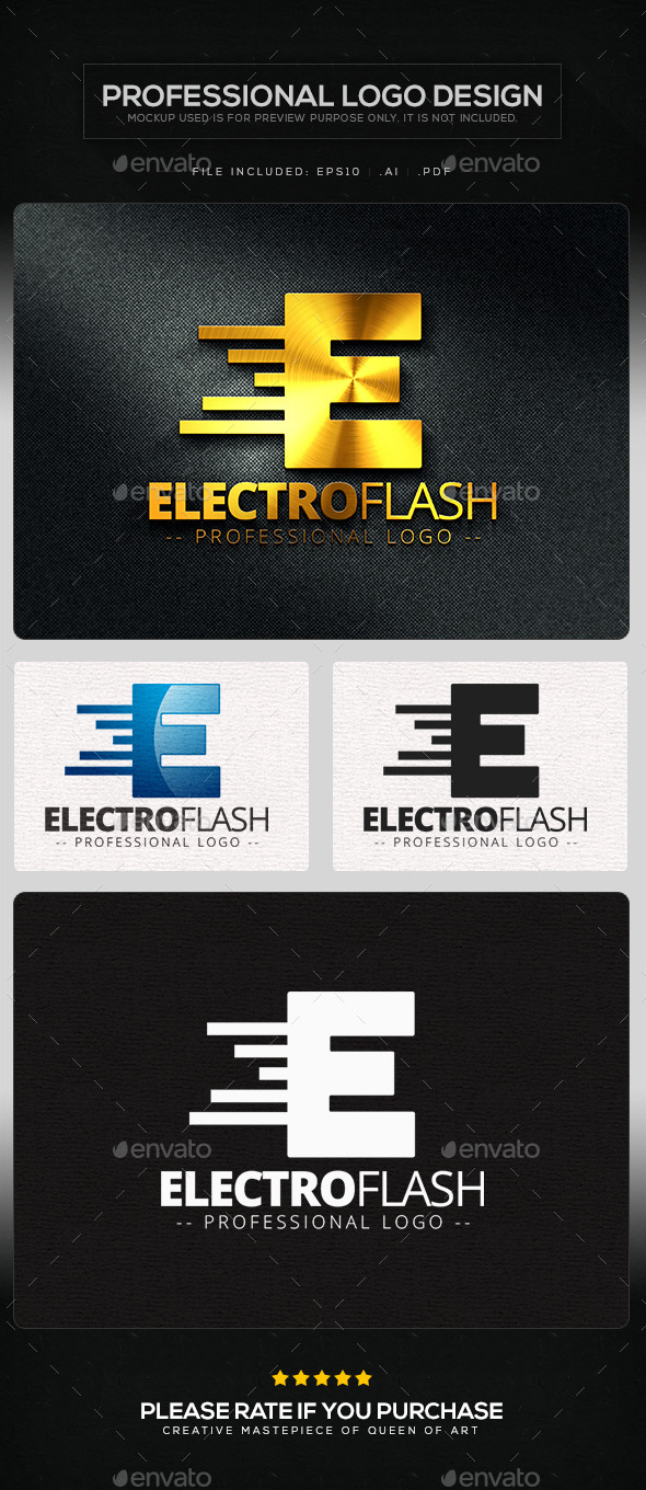 GraphicRiver Electro Flash Logo Template 10104153 GraphicRiver Electro Flash Logo Template 10104153