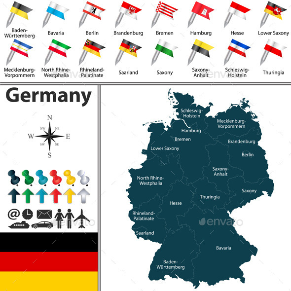 GraphicRiver Map of Germany 10104969 GraphicRiver Map of Germany 10104969