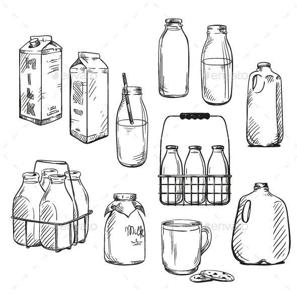 GraphicRiver Milk Packaging 10105021 GraphicRiver Milk Packaging 10105021