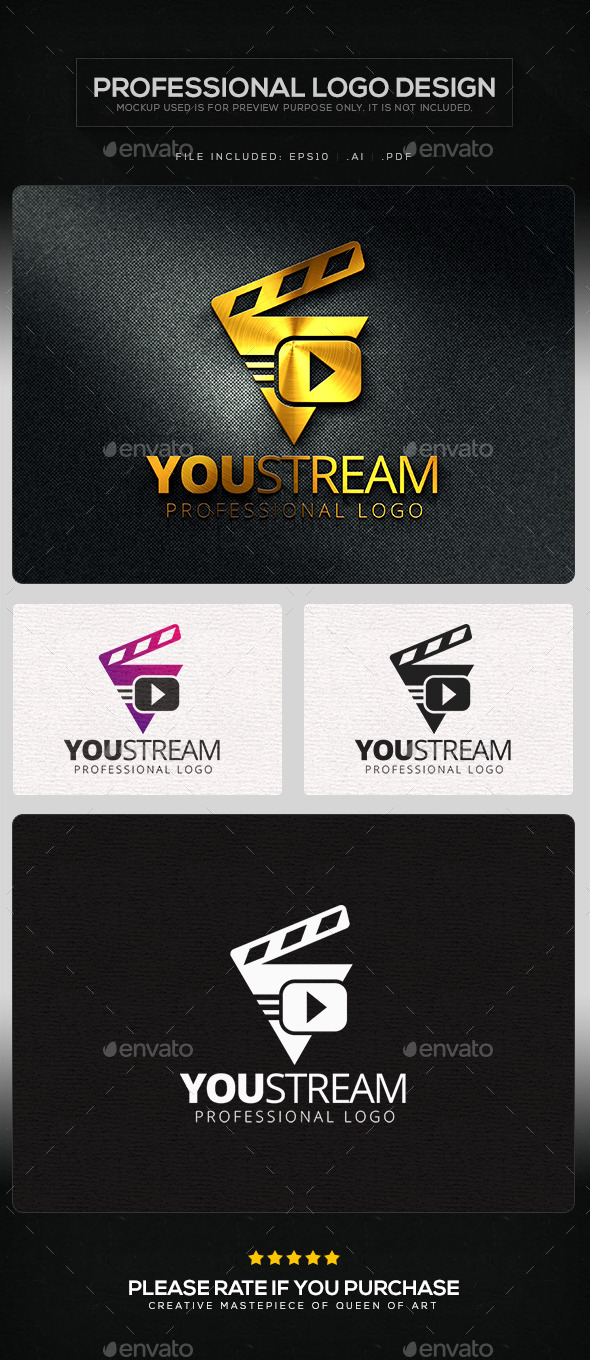 You Stream Logo Template You Stream Logo Template