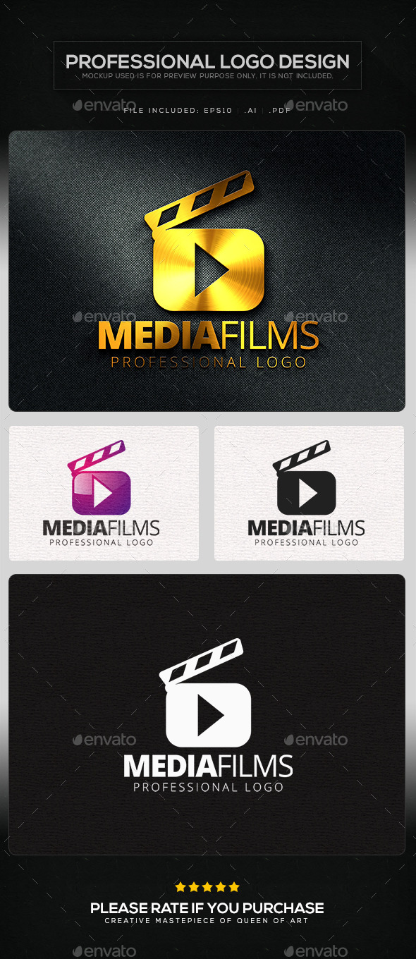 Media Films Logo Template Media Films Logo Template