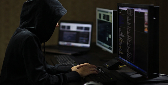 VideoHive Hacker in Hood Typing on Keyboard 10106102 VideoHive Hacker in Hood Typing on Keyboard 10106102