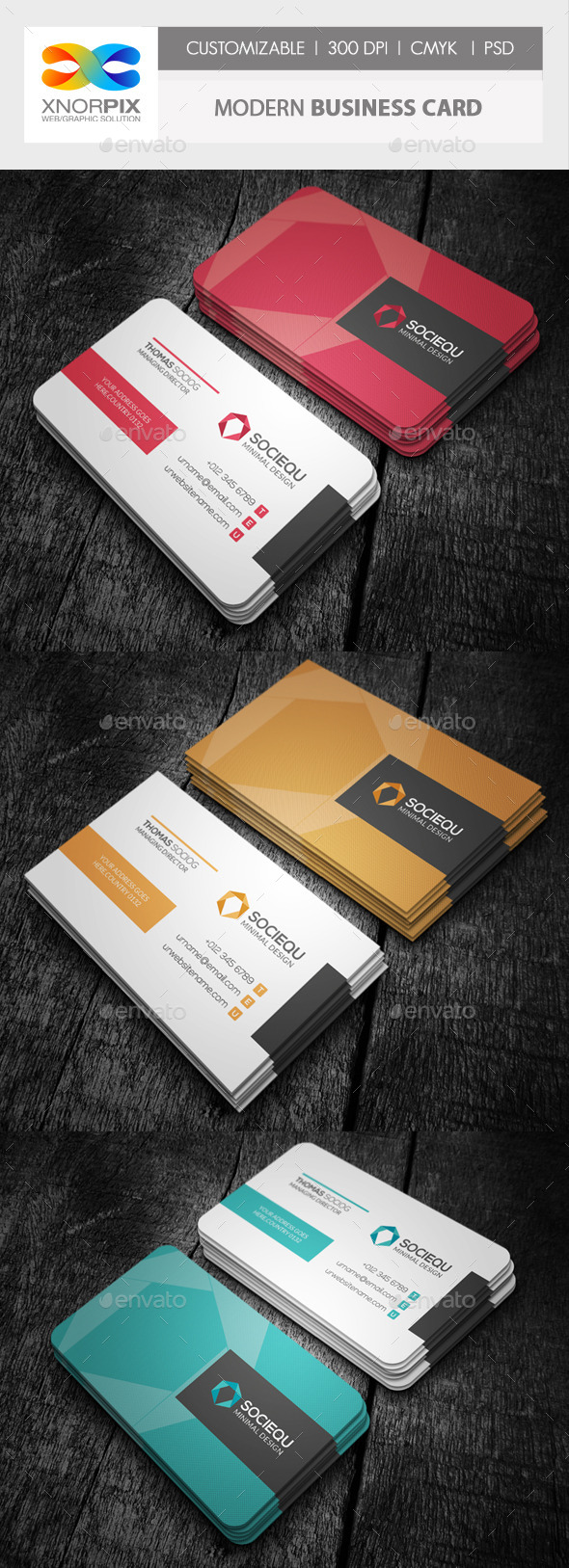 GraphicRiver Modern Business Card 10107765 GraphicRiver Modern Business Card 10107765
