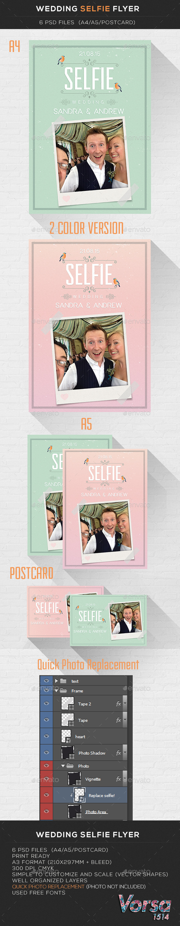 GraphicRiver Wedding Selfie Flyer 10108774 GraphicRiver Wedding Selfie Flyer 10108774