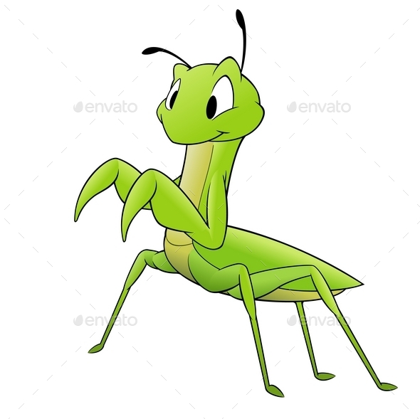 GraphicRiver Cartoon Mantis 10110563 GraphicRiver Cartoon Mantis 10110563