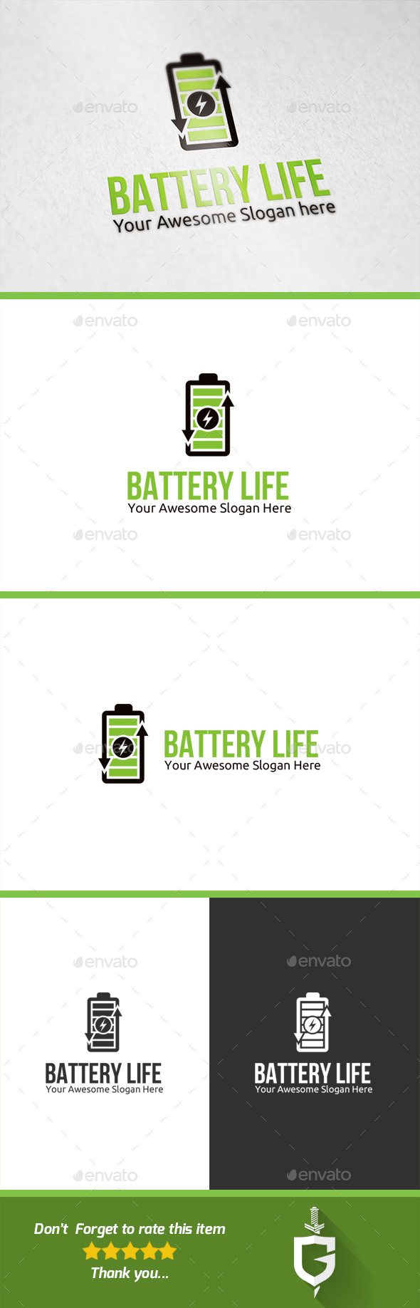 Battery Life Logo Template (Objects)