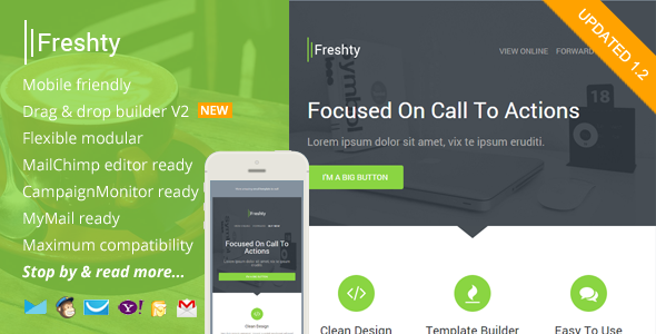 Freshty, Fresh Responsive Email with Theme Builder
