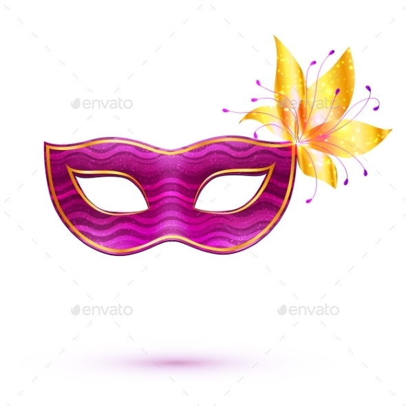 Purple Carnival Mask (Patterns)