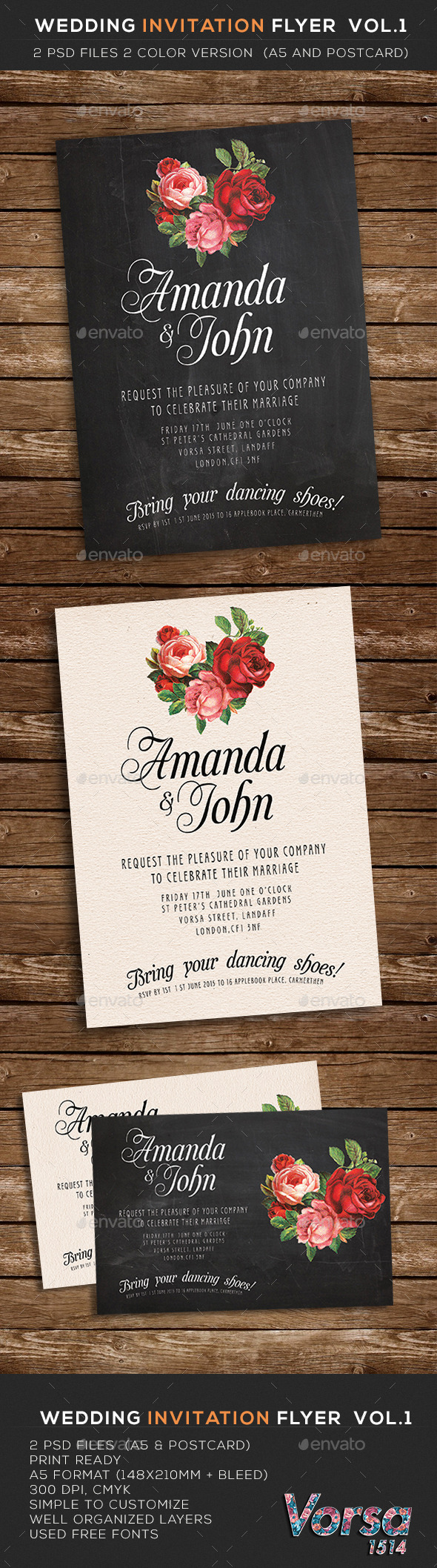 Wedding Invitation Flyer vol.1 (Cards & Invites)