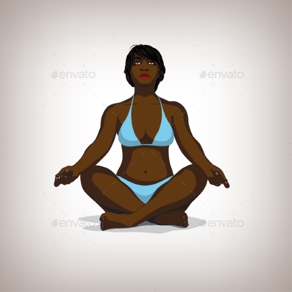 GraphicRiver Woman Practicing Yoga 10112794 GraphicRiver Woman Practicing Yoga 10112794