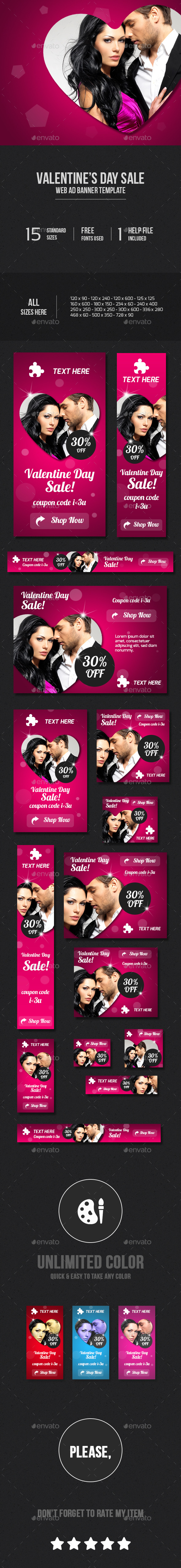Valentine s Day Web Ad Banners Valentine s Day Web Ad Banners