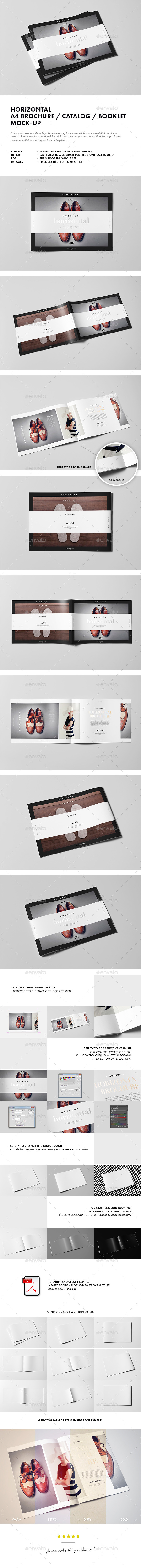 GraphicRiver Horizontal A4 Brochure Catalog Booklet Mock-up 10113385 GraphicRiver Horizontal A4 Brochure Catalog Booklet Mock-up 10113385