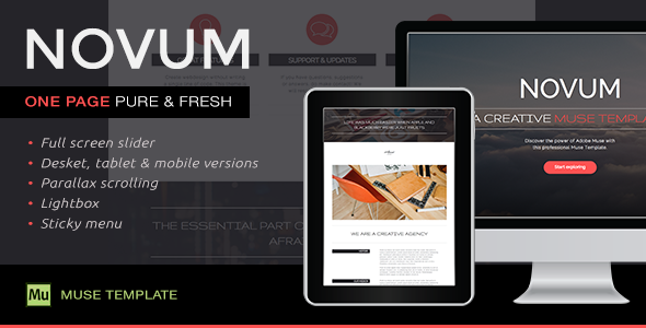 ThemeForest Novum One Page Muse Template 10114551 ThemeForest Novum One Page Muse Template 10114551