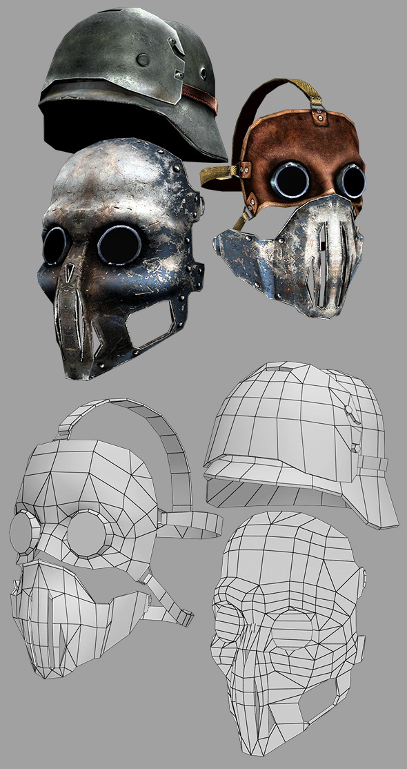 3DOcean Mask and Helmet 10115237 3DOcean Mask and Helmet 10115237