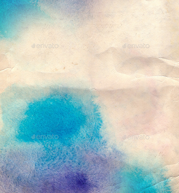 GraphicRiver Abstract Blue Watercolor Background 10115382 GraphicRiver Abstract Blue Watercolor Background 10115382