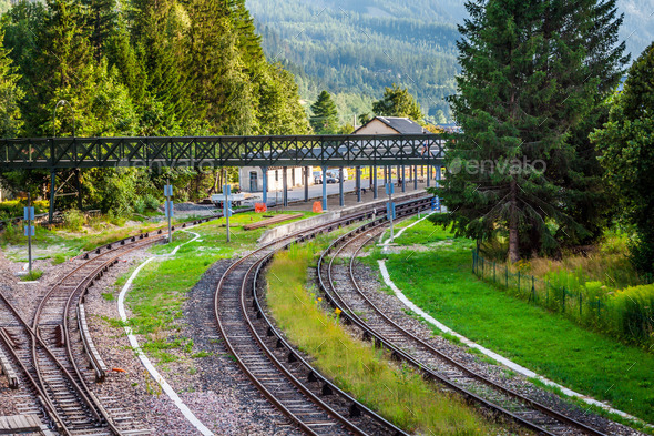 Railway Tracks in a Rural Scene (Misc) Photo Download