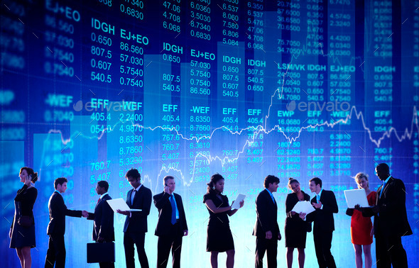 Group of Business People Stock Market Concept (Misc) Photo Download