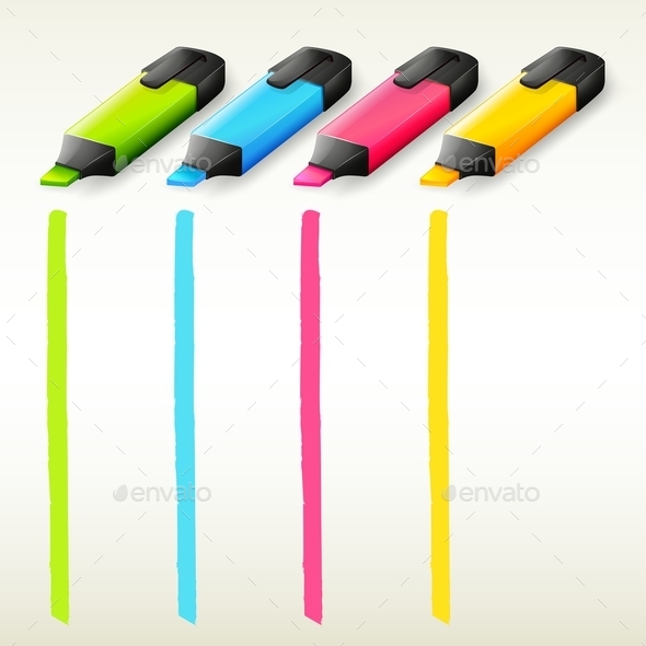 GraphicRiver Colorful Highlighters 10117917 GraphicRiver Colorful Highlighters 10117917