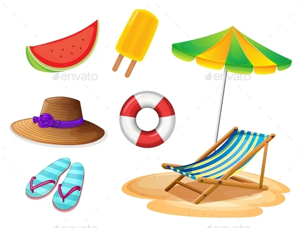 GraphicRiver Summer Items 10118024 GraphicRiver Summer Items 10118024