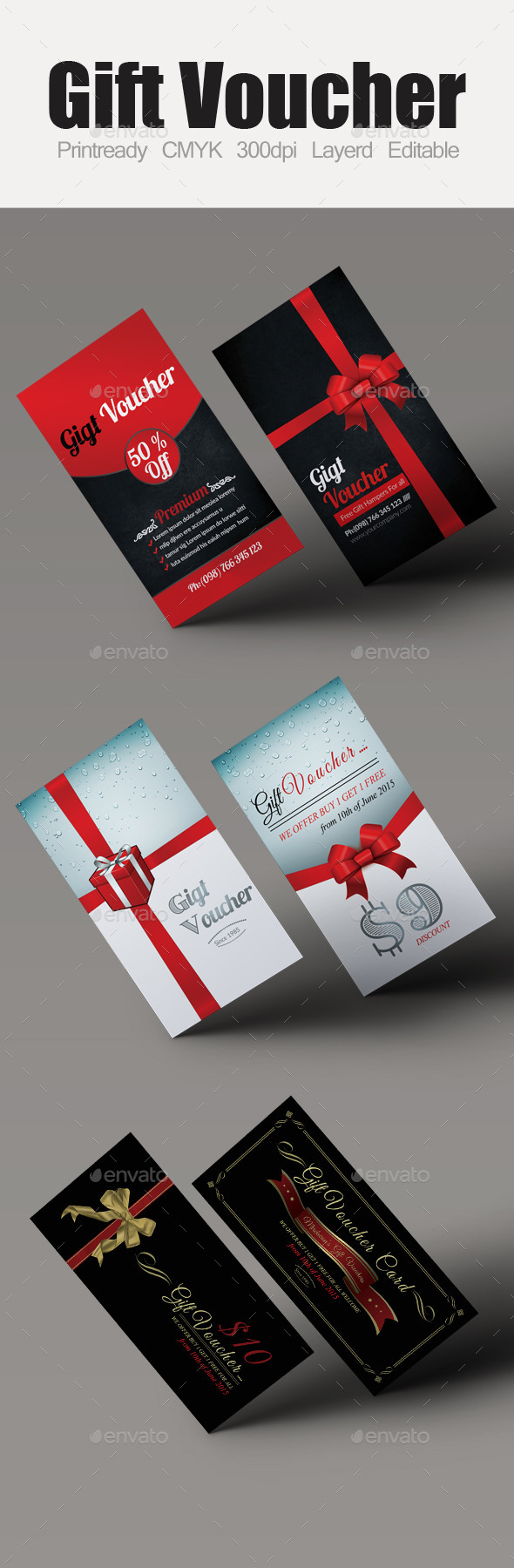GraphicRiver Multi Use Business Gift Voucher Bundle 10118827 GraphicRiver Multi Use Business Gift Voucher Bundle 10118827