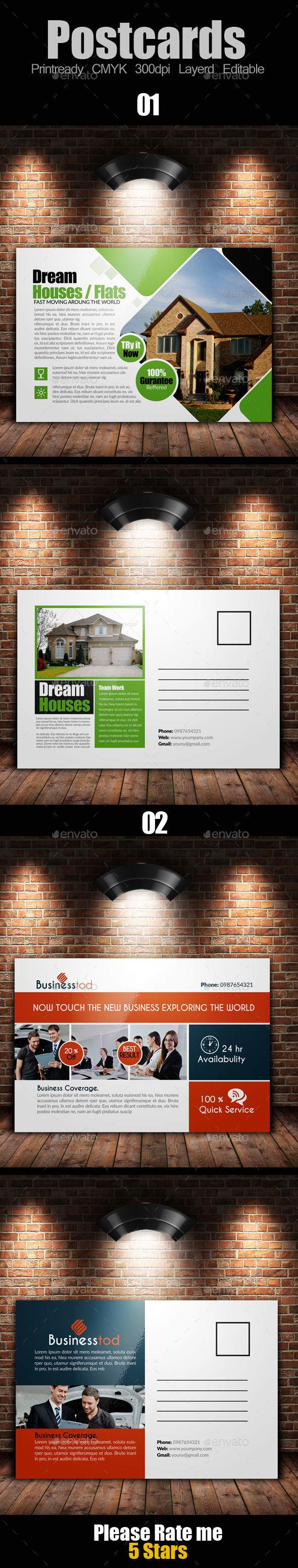 GraphicRiver Multi Use Business Post Cards Bundle 10119293 GraphicRiver Multi Use Business Post Cards Bundle 10119293