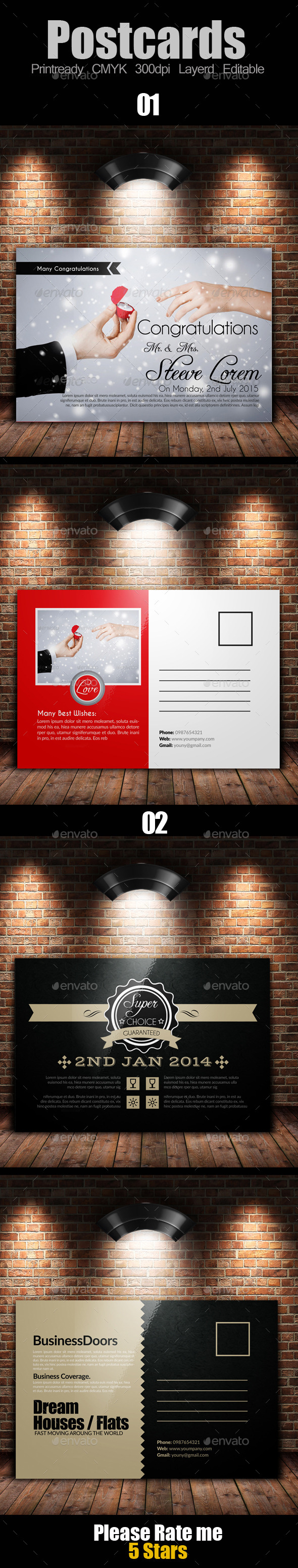 GraphicRiver Multi Use Business Post Cards Bundle 10119373 GraphicRiver Multi Use Business Post Cards Bundle 10119373