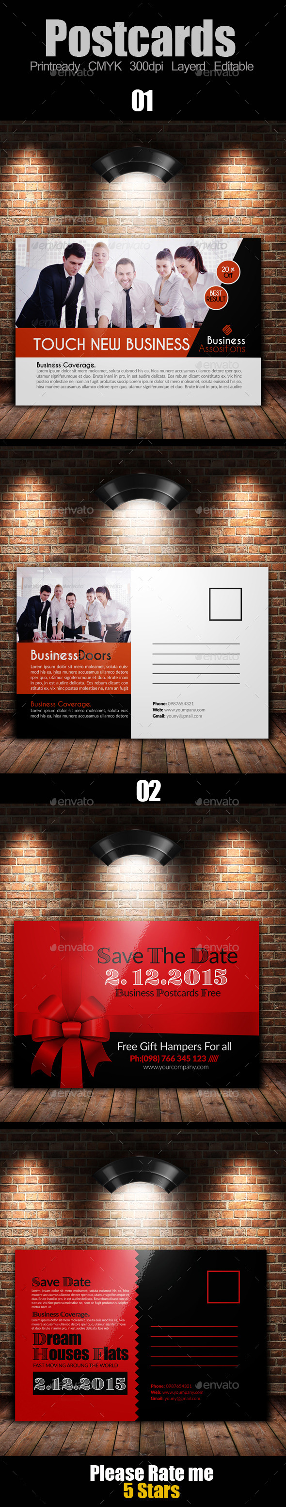 Multi Use Business Post Cards Bundle Multi Use Business Post Cards Bundle