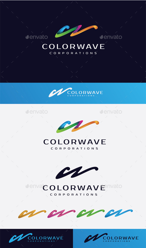 Color Wave Logo (Letters)