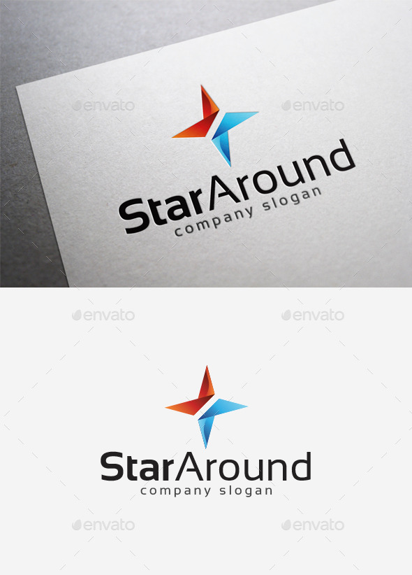 GraphicRiver Star Around Logo 10122760 GraphicRiver Star Around Logo 10122760