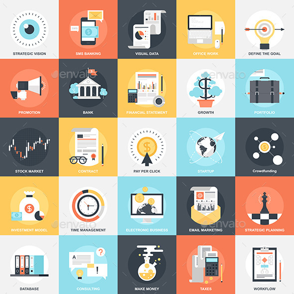 GraphicRiver Business Icons 10123886 GraphicRiver Business Icons 10123886