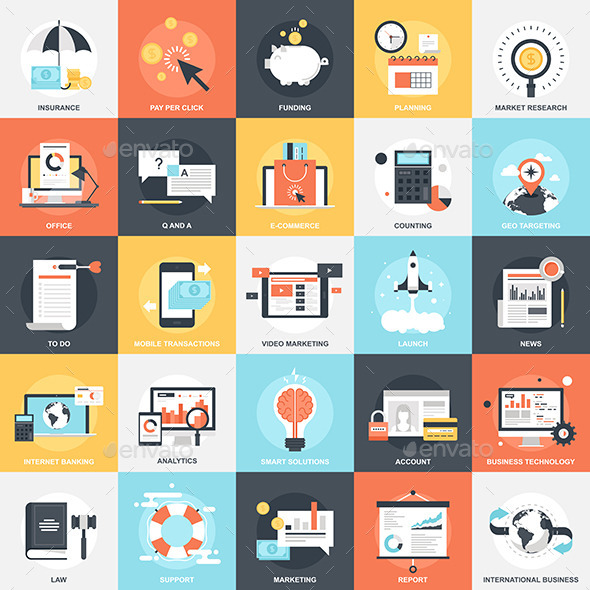 GraphicRiver Business Icons 10124087 GraphicRiver Business Icons 10124087