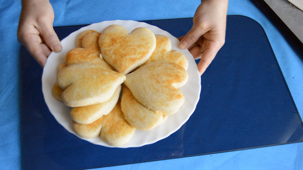VideoHive Woman Offers Cookies 10124564 VideoHive Woman Offers Cookies 10124564